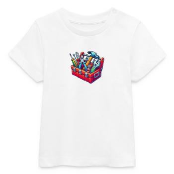 Boîte à outils - T-shirt bébé bio Stanley/Stella - blanc - Devant