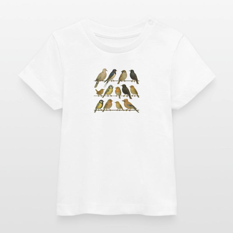 Bird Watcher Bird Lover Baby Organic T-shirt by Stanley/Stella