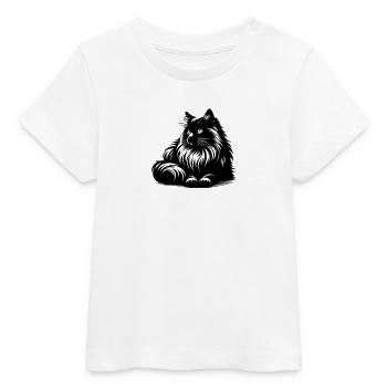Ragdoll Katze - Baby Organic T-Shirt Baby Creator von Stanley/Stella - Weiß - Vorne