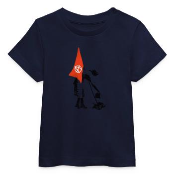 Drapeau Drapeau Anarchie - Rébellion Punk - T-shirt bébé bio Stanley/Stella - blanc - Devant