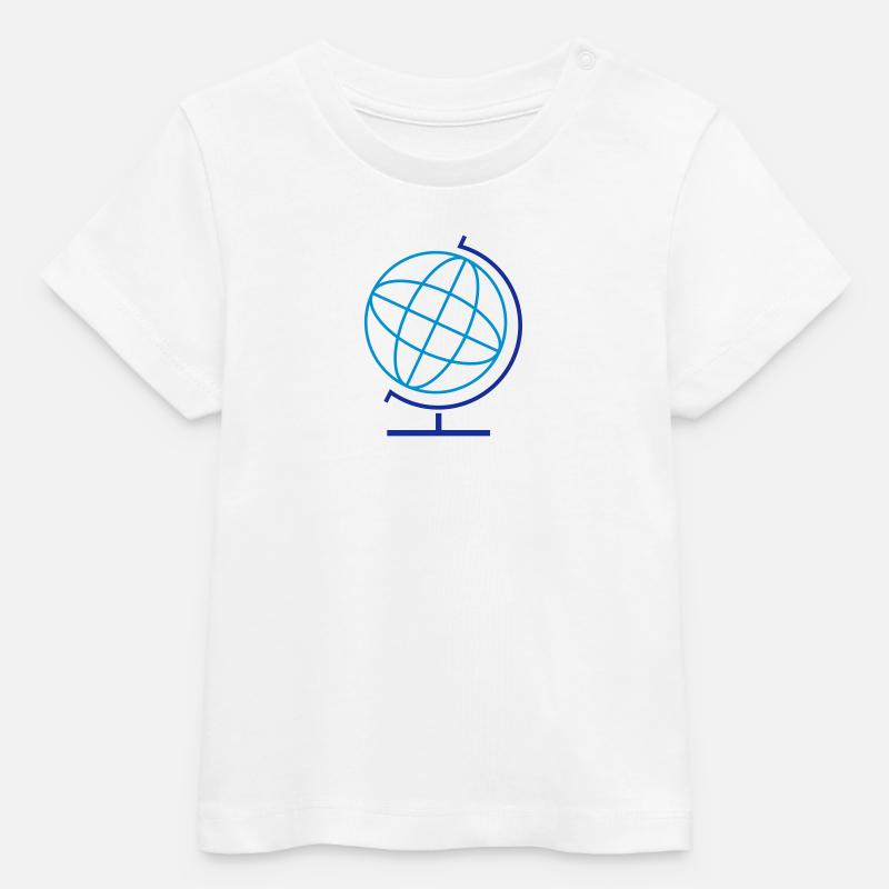 globe - T-shirt bébé bio Stanley/Stella - blanc