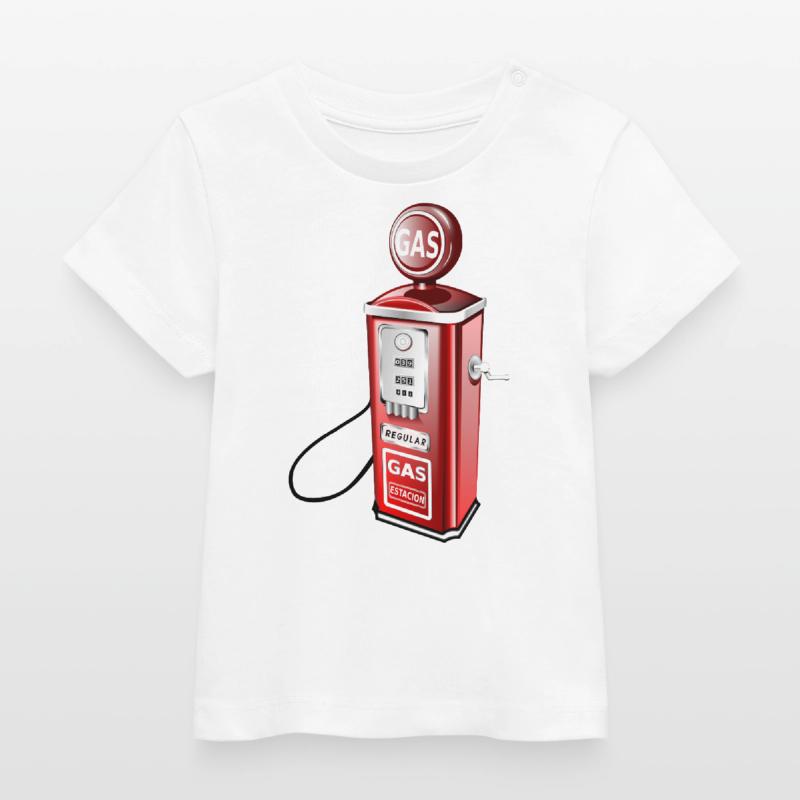 Pompa benzina T-shirt neonato bio di Stanley/Stella