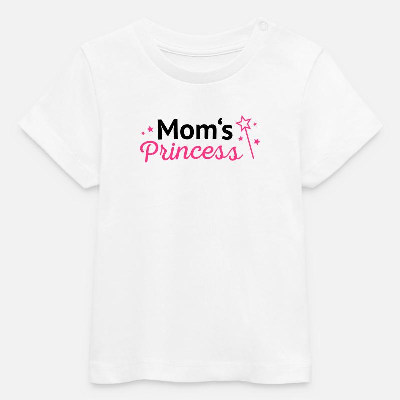 Moms Princess princesse de mamans - T-shirt bébé bio Stanley/Stella - blanc
