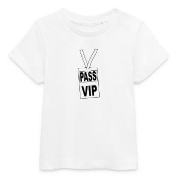 pass_vip_pv1 - Baby Organic T-Shirt Baby Creator von Stanley/Stella - Weiß - Vorne