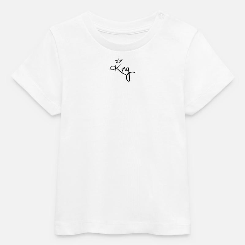 Roi. - T-shirt bébé bio Stanley/Stella - blanc