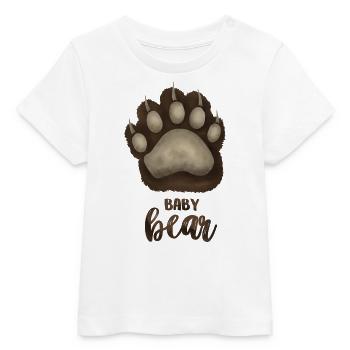 Baby Bear - for Baby Parents Partnerlook - Baby Organic T-shirt by Stanley/Stella - white - Front