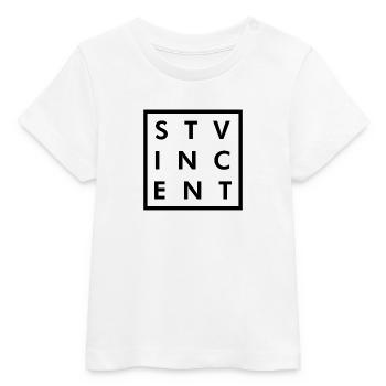 Saint-Vincent - Kingstown - Caraïbes - Antilles - T-shirt bébé bio Stanley/Stella - blanc - Devant