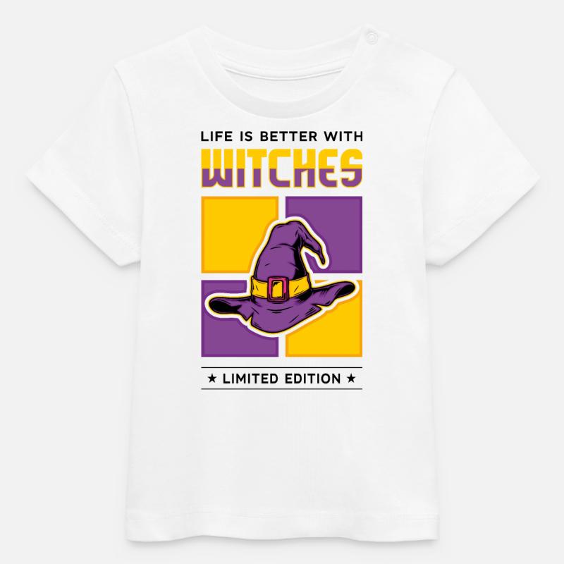 Sorcières - T-shirt bébé bio Stanley/Stella - blanc