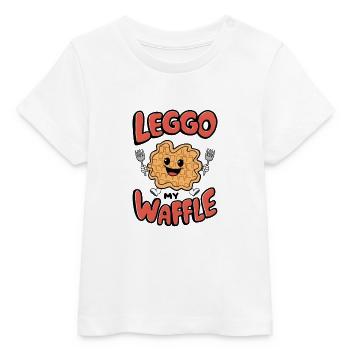 Leggo My Waffle - Baby Organic T-Shirt Baby Creator von Stanley/Stella - Weiß - Vorne