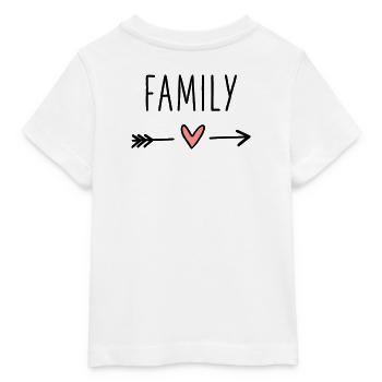 Family heart arrow love cupid cohesion - Baby Organic T-shirt by Stanley/Stella - white - Back