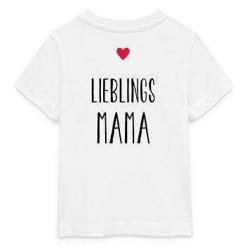 Mama Lieblingsmama Herz Geschenk Muttertag - Baby Organic T-Shirt Baby Creator von Stanley/Stella - Weiß - Hinten