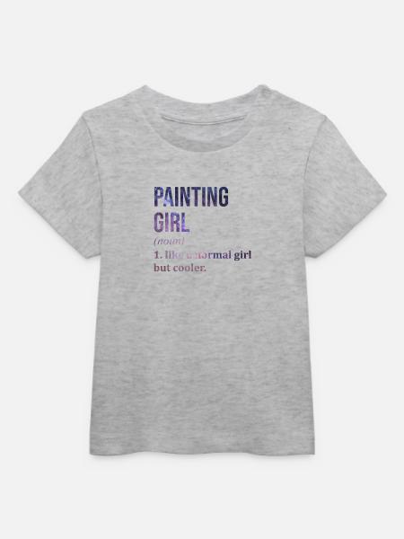 Maler Maler Maler Maler - Baby Organic T-Shirt Baby Creator von Stanley/Stella - Grau meliert