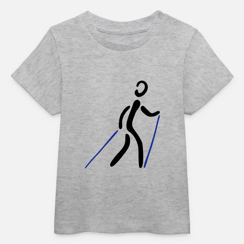 Nordic Walking 2C - T-shirt bébé bio Stanley/Stella - gris chiné