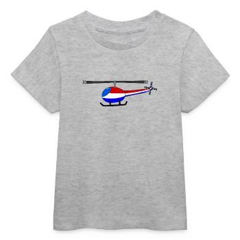 Hélicoptère Holland Flag Enfants - T-shirt bébé bio Stanley/Stella - gris chiné - Devant