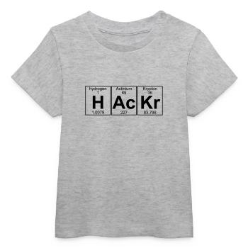 H-Ac-Kr (hackr) - Full - Baby Organic T-shirt by Stanley/Stella - heather grey - Front