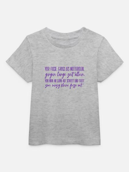 Taufe Geschenk - Baby Organic T-Shirt Baby Creator von Stanley/Stella - Grau meliert