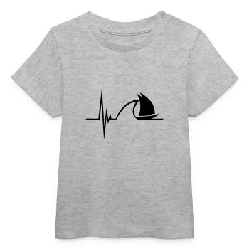 Sailing Pulse Design - Baby Organic T-Shirt Baby Creator von Stanley/Stella - Grau meliert - Vorne