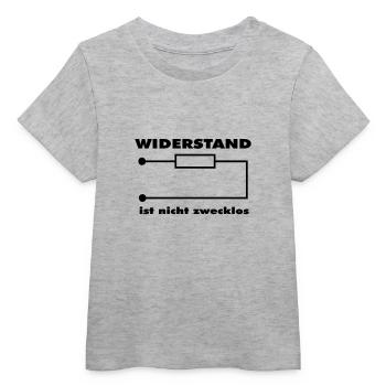 Widerstand ist nicht zwecklos - Baby Organic T-Shirt Baby Creator von Stanley/Stella - Grau meliert - Vorne