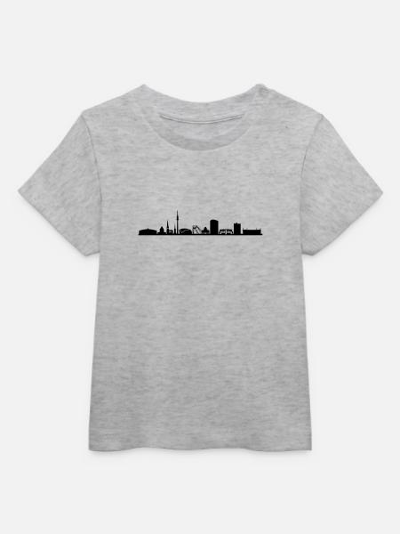Skyline - Dortmund - Baby Organic T-Shirt Baby Creator von Stanley/Stella - Grau meliert