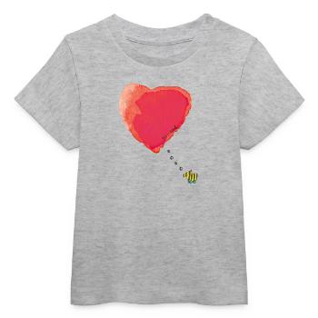 Janosch Tigerente Hat Nur Liebe Im Sinn - Baby Organic T-Shirt Baby Creator von Stanley/Stella - Grau meliert - Vorne