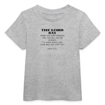 Bibelvers - Baby Organic T-Shirt Baby Creator von Stanley/Stella - Grau meliert - Vorne