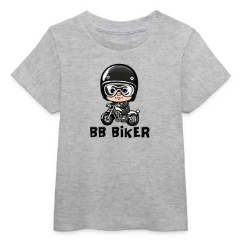 Baby Biker, Baby Biker, Baby Biker - Baby Organic T-Shirt Baby Creator von Stanley/Stella - Grau meliert - Vorne