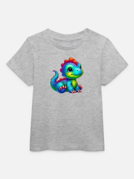 Dinosaurier - Baby Organic T-Shirt Baby Creator von Stanley/Stella - Grau meliert