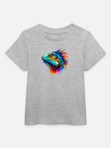Leguan - Baby Organic T-Shirt Baby Creator von Stanley/Stella - Grau meliert