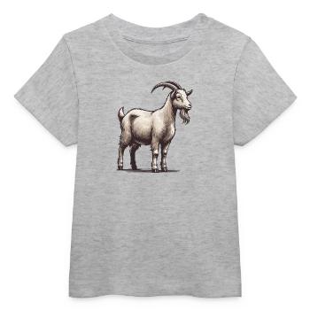 Ziege - Baby Organic T-Shirt Baby Creator von Stanley/Stella - Grau meliert - Vorne