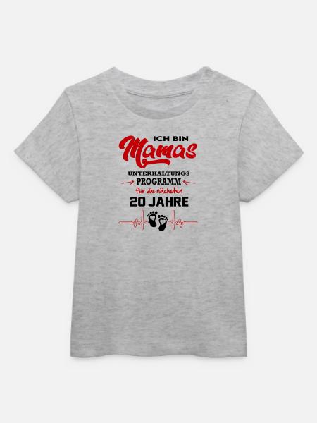 Mamas Unterhaltungsprogramm Strampler Baby - Baby Organic T-Shirt Baby Creator von Stanley/Stella - Grau meliert