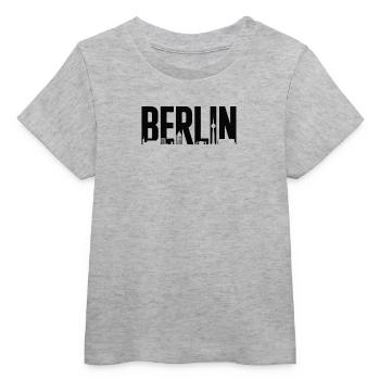 Berliner Skyline-Silhouette - Baby Organic T-Shirt Baby Creator von Stanley/Stella - Grau meliert - Vorne