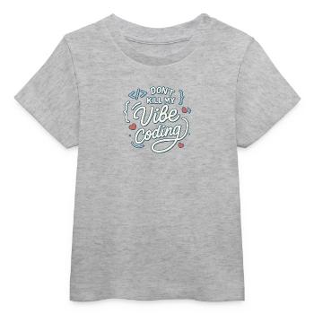 Vibe coding - Baby Organic T-shirt by Stanley/Stella - heather grey - Front