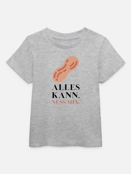 Alles kann Nuss Mix - Baby Organic T-Shirt Baby Creator von Stanley/Stella - Grau meliert