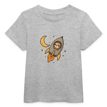 Body Bébé Paresseux - T-shirt bébé bio Stanley/Stella - gris chiné - Devant