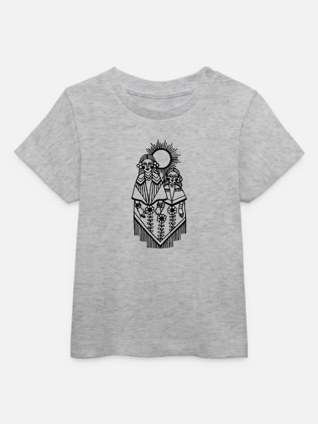 Sonne und Freundschaft - Baby Organic T-Shirt Baby Creator von Stanley/Stella - Grau meliert