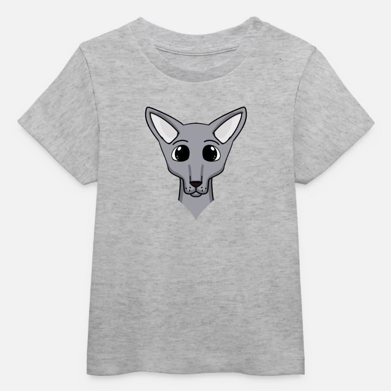 Sphynx Head Cat Propriétaire de chat - T-shirt bébé bio Stanley/Stella - gris chiné