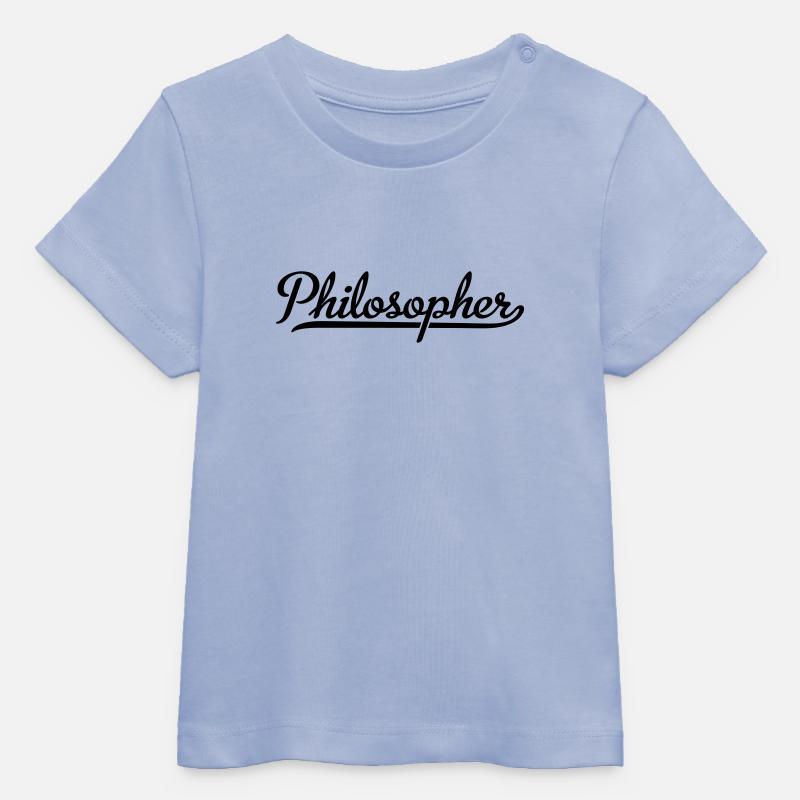 Philosophe - T-shirt bébé bio Stanley/Stella - ciel