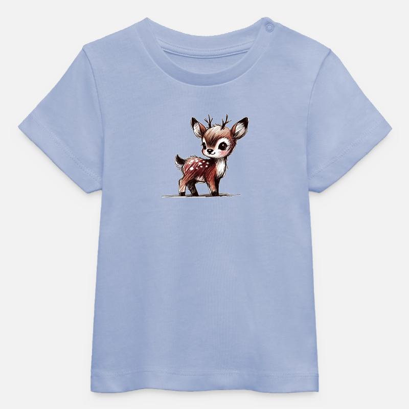 Faon - T-shirt bébé bio Stanley/Stella - ciel