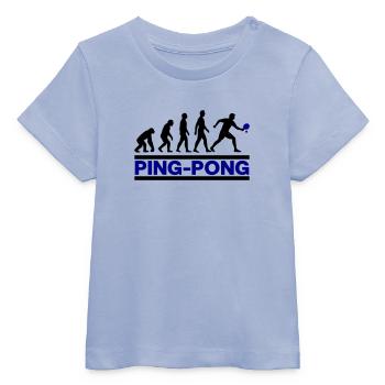 Évolution Ping-Pong Ping Pong PingPong - T-shirt bébé bio Stanley/Stella - ciel - Devant