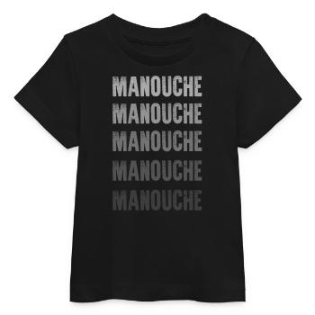 Tee shirts MANOUCHE - T-shirt bébé bio Stanley/Stella - noir - Devant