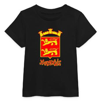 LION DE NORMANDIE Louis RUNEMBERG © Adagp - T-shirt bébé bio Stanley/Stella - noir - Devant