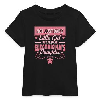 Fille électricienne - T-shirt bébé bio Stanley/Stella - noir - Devant