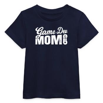 Game Dev Mom - Baby Organic T-shirt by Stanley/Stella - navy - Front