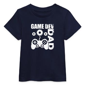 Game Developer Dad - Baby Organic T-shirt by Stanley/Stella - navy - Front