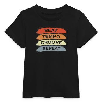 Drummer Vintage Look - T-shirt bébé bio Stanley/Stella - noir - Devant
