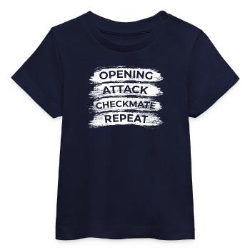 Schach Techniken - Baby Organic T-Shirt Baby Creator von Stanley/Stella - Navy - Vorne