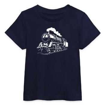 Temps de vapeur - T-shirt bébé bio Stanley/Stella - marine - Devant