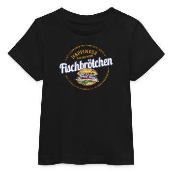Sandwichs au poisson au hareng ou au hareng - T-shirt bébé bio Stanley/Stella - noir - Devant