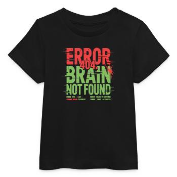 Error 404 Gehirn nicht gefunden Zombie - Baby Organic T-Shirt Baby Creator von Stanley/Stella - Schwarz - Vorne