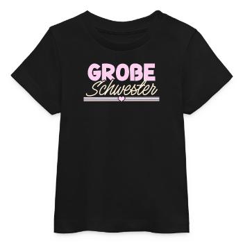 Große Schwester - Baby Organic T-Shirt Baby Creator von Stanley/Stella - Schwarz - Vorne